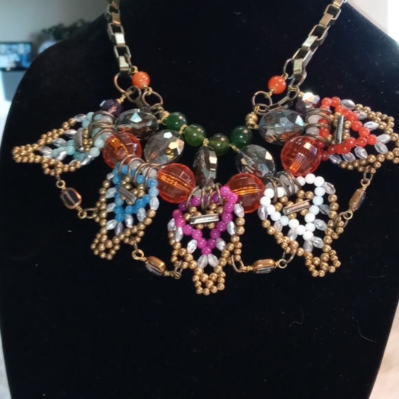 Anthropologie - Vintage PAM HIRAN Bib Statement Necklace